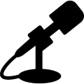 silueta-de-lado-negro-de-microfono silueta-de-lado-negro-de-microfono